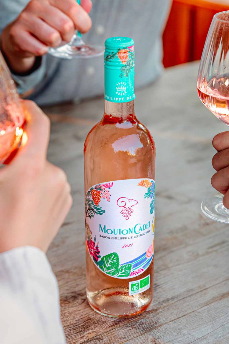 Bottle Mouton Cadet Rosé x Mathilde 2021